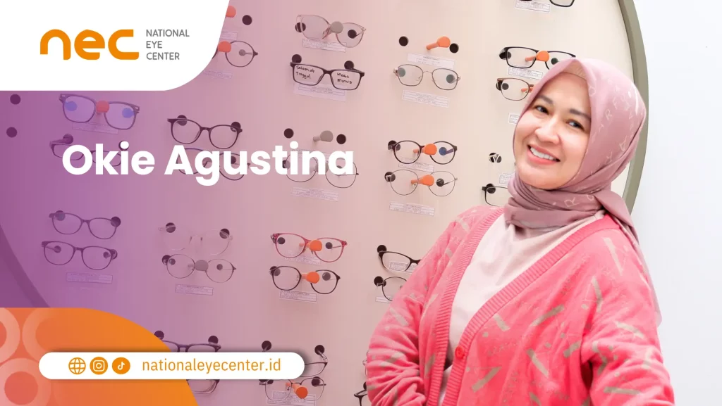 Okie Agustina merupakan salah satu artis  pernah operasi lasik di National Eye Center