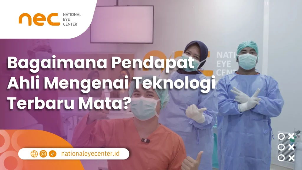 Foto dokter setelah melakukan prosedur pengobatan mata menggunakan teknologi terkini.