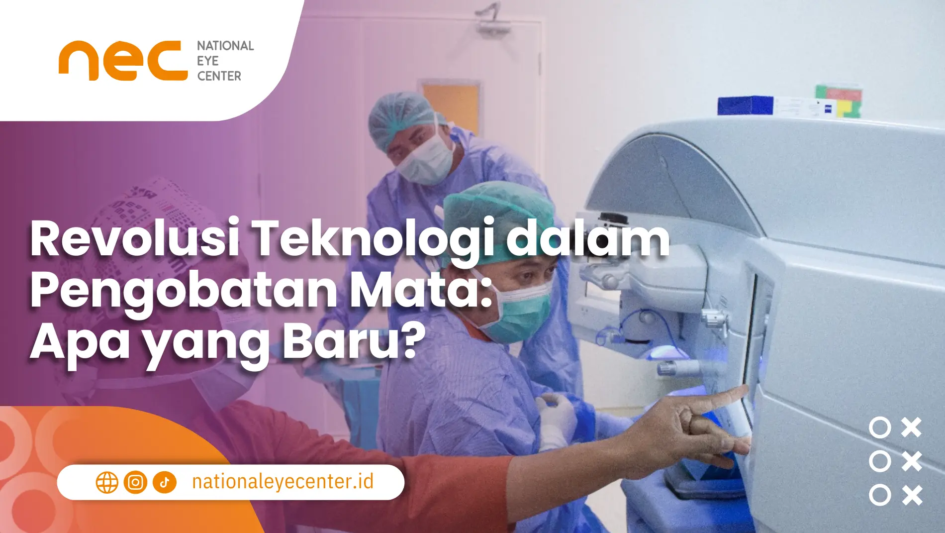 Beberapa dokter sedang menggunakan salah satu teknologi terbaru dalam pengobatan mata.